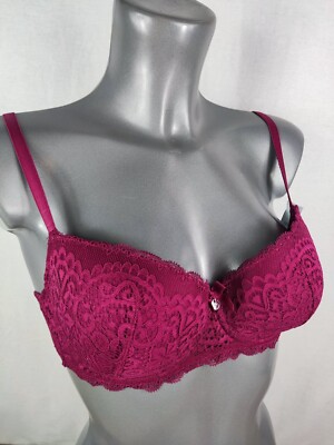 Boux Avenue  Plum Emmeline Balconette Bra Lace Lingerie Underwear All Sizes
