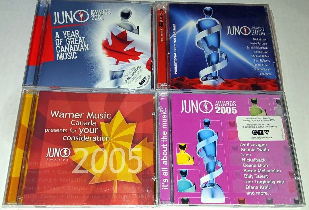JUNO AWARDS-10CD+DVD COLLECTION-1997,2000,2003,2004,2005,2010,2012