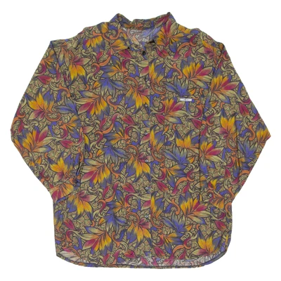 Blouse Imprimée Pour Femmes Marron À Manches Longues Motif Fou L - Photo 1/4