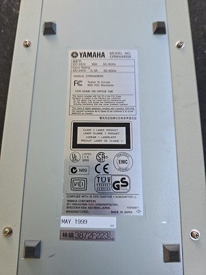 External SCSI CDRW 6x4x16, Yamaha CRW4416SX | eBay