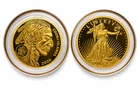 2026 Cook Islands $5 Gold Coin Set – St Gaudens + Buffalo 100mg .9999 Fine