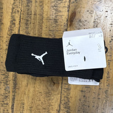 Jordan Everyday Dri-FIT Crew Socks Logo Black/White 3-Pair Pack M DX9632-010