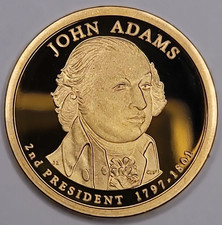 2007 S GEM PROOF DCAM JOHN ADAMS PRESIDENTIAL DOLLAR