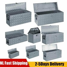 Portable Aluminium Storage Lockable Tool Boxs Storage Case Trunk Organiser UK