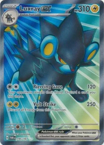 Luxray ex - 195/167 - Ultra Rare Near Mint Twilight Masquerade