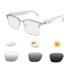 Bluetooth Smart Glasses Men Women Open Ear Audio Sport Transitional Lens eReader