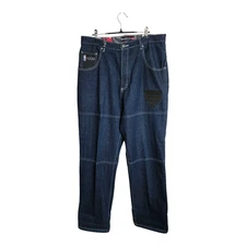 Chicago Bulls Jeans Pants Mens 34 Blue NBA Basketball Camo Pocket UNK Denim 90s