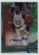 2021-22 Bowman U Chrome Prospect Green Refractor 82/99 Tamar Bates Auto 02l5