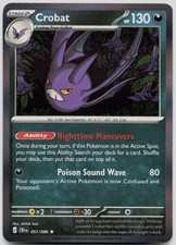 Crobat 051/086 Rare Chaos Rising Pokemon Holo Near Mint