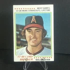 1978 Topps Nolan Ryan #6 Record Breaker California Angels MLB Baseball Card