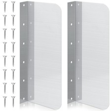 2 Pcs Stainless Steel Side Splash Guard for Sink 15 x 6 Inch Wall Mount Guard...