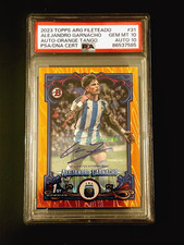 ‎️‍🔥2023 Topps Filleted Alejandro Garnacho First Bowman Auto /25 PSA 10 RARE🔥