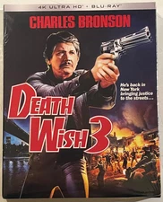 BRAND NEW SEALED Death Wish 3 4K Blu Ray Kino Lorber Charles Bronson Ed Lauter