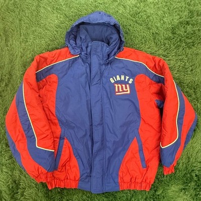 90s New York Giants NFL Heavy Duty  Blue | Red Jacket Medium