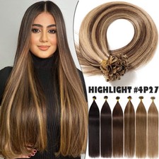 Fusion Pre Bonded Keratin Nail U Tip Remy Human Hair Extensions THICK 200G 200S