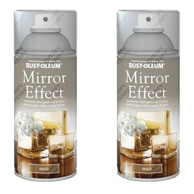 2x Rust-Oleum Gold Spiegeleffekt Sprühfarbe glänzend 150ml