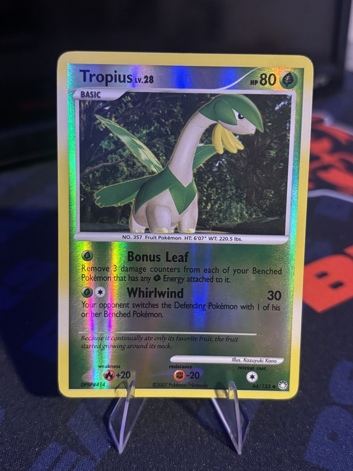 Tropius 64/123 Reverse Holo Pokemon Mysterious Treasures Diamond & Pearl NM/LP
