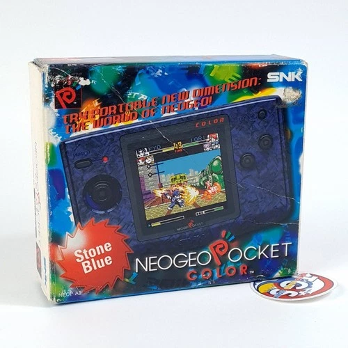 Console NeoGeo Pocket Color Stone Blue (NGPC/Neo Geo) (Wth Box/No Battery Cover)