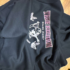 True Religion Men s Black Full Zip Hoodie Graphic Logo Pockets Size S