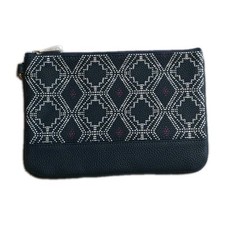 Thirty One 31 Gifts Rubie Mini Brand New Navy Dotted Geo Pebble