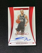 2021-22 Panini Flawless Ruby Distinguished #DA-MGB Manu Ginobili Auto 13/15 KF29