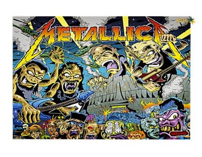 Stern Flipper Metallica Backglass Translite Premium 2 #830-52E3-01