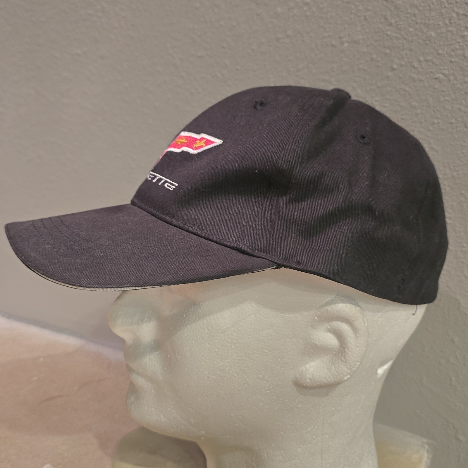 Corvette Baseball Cap Corvette Flags Black Flex F… - image 3