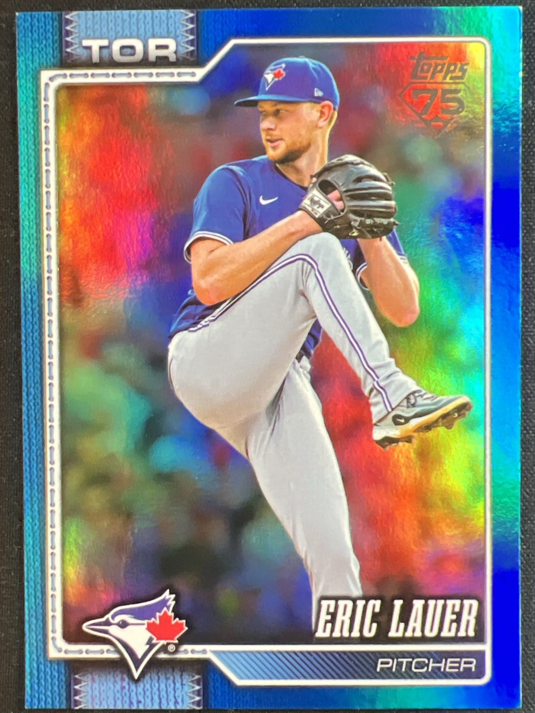 2026 Topps Series 1 -Eric Lauer #175 Blue Holo Foil #’ed  122/150 