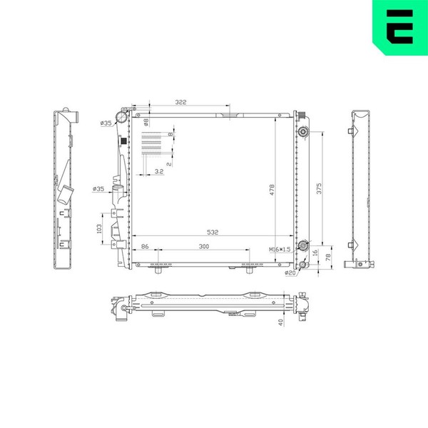 Era MotorküHler WasserküHler 673363 FüR Mercedes 124 W124 Model S124 C124 Klasse-image