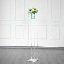 CLEAR 48" tall Acrylic FLOWER STAND Column Vase Centerpieces Wedding Decorations