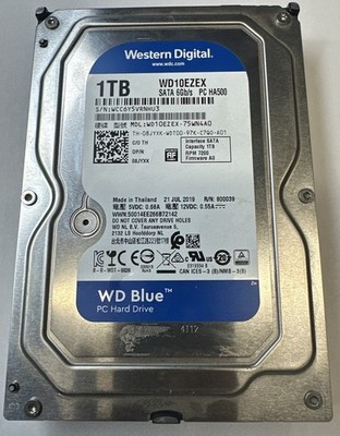 Western Digital WD10EZEX-75WN4A0 1TB 7200RPM SATA 3.5in Desktop HDD