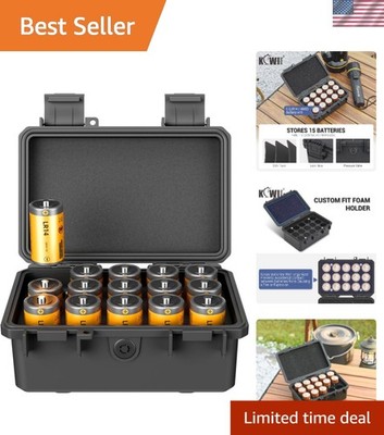 Versatile C Cell Battery Storage Case - All-Purpose Organizer for Home & Travel