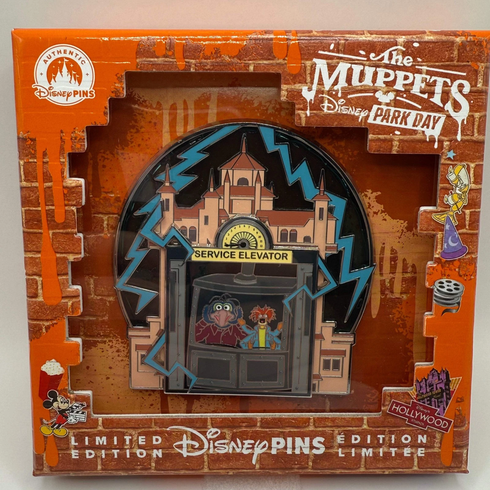 2026 Disney Muppets Park Day Gonzo Tower of Terror Mini Jumbo Pin LE 1500
