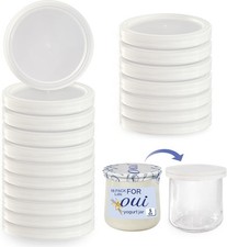 Oui Yogurt Jar Lids - 18 pack Oui Lids for Yoplait Yogurt ContainerSealed aga...