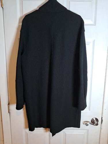 Geiger PureNew Wool Coat Jacket Womens Size 8 Austria 38 Black Walking Pocket - Picture 5 of 6