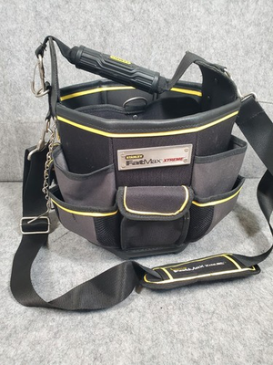 #ad Stanley Fat Max xtreme Heavy Duty Bucket Tool Basket Rigid wall Technician Bag $70.00
