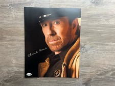 Chuck Norris Signed Walker Texas Ranger 11x14 Photo JSA COA