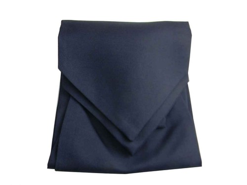 ASCOT UOMO TINTA UNITA BLU SETA FOULARD DA COLLO CASHE COL BLUE VARI TONALITA - Picture 9 of 15