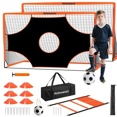 Hotnueout 2pk Soccer Goals 6x4FT