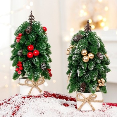 Artificial Christmas Tree Ornaments Small False Tree for Tabletop Decoration