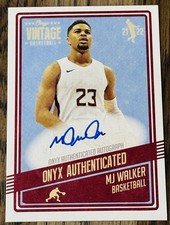 2021-22 Onyx Vintage Blue Signatures #VBMW MJ Walker Auto /50