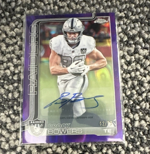 2025 Topps Chrome Brock Bowers Chrome Autographs (RAW)