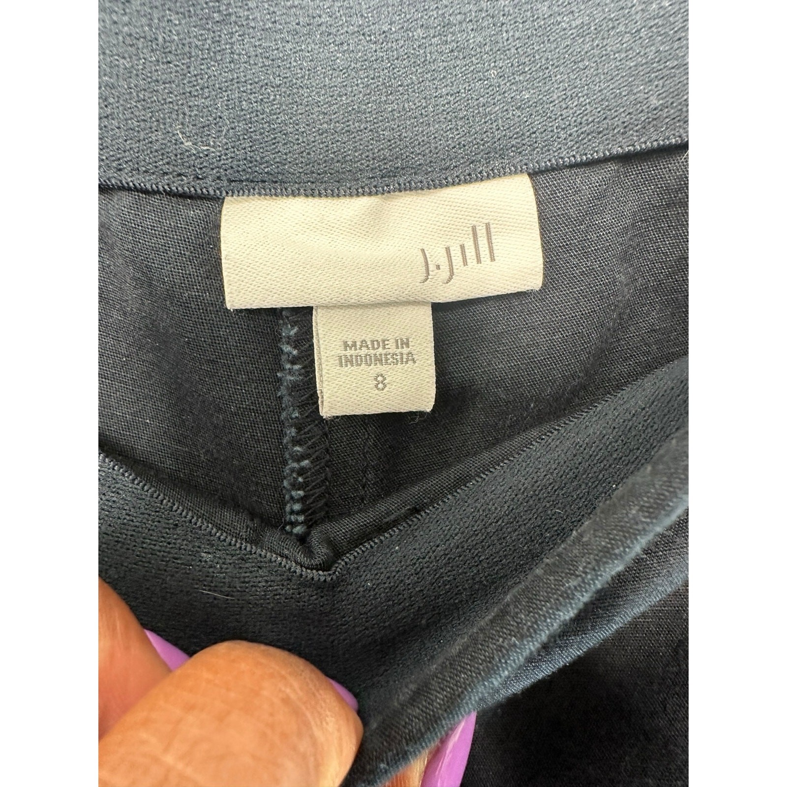 J. Jill Pants Black Basic Casual Work Pull On Str… - image 2