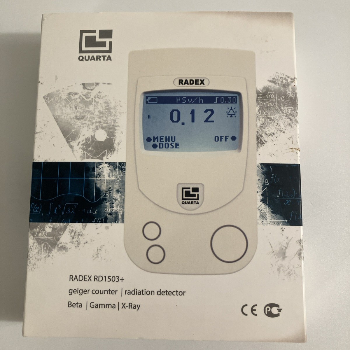 RADEX QUARTA Digital Radiation Detector RD1503+ Beta Hama X-Ray