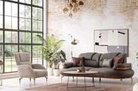 Elegante Sofagarnitur 3 Sitzer Stilvolles Design Und HöChster Komfort
