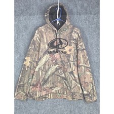 Mossy Oak Hoodie Camouflage Mens Pullover Camo Hunting Outdoors Gorpcore Sz L