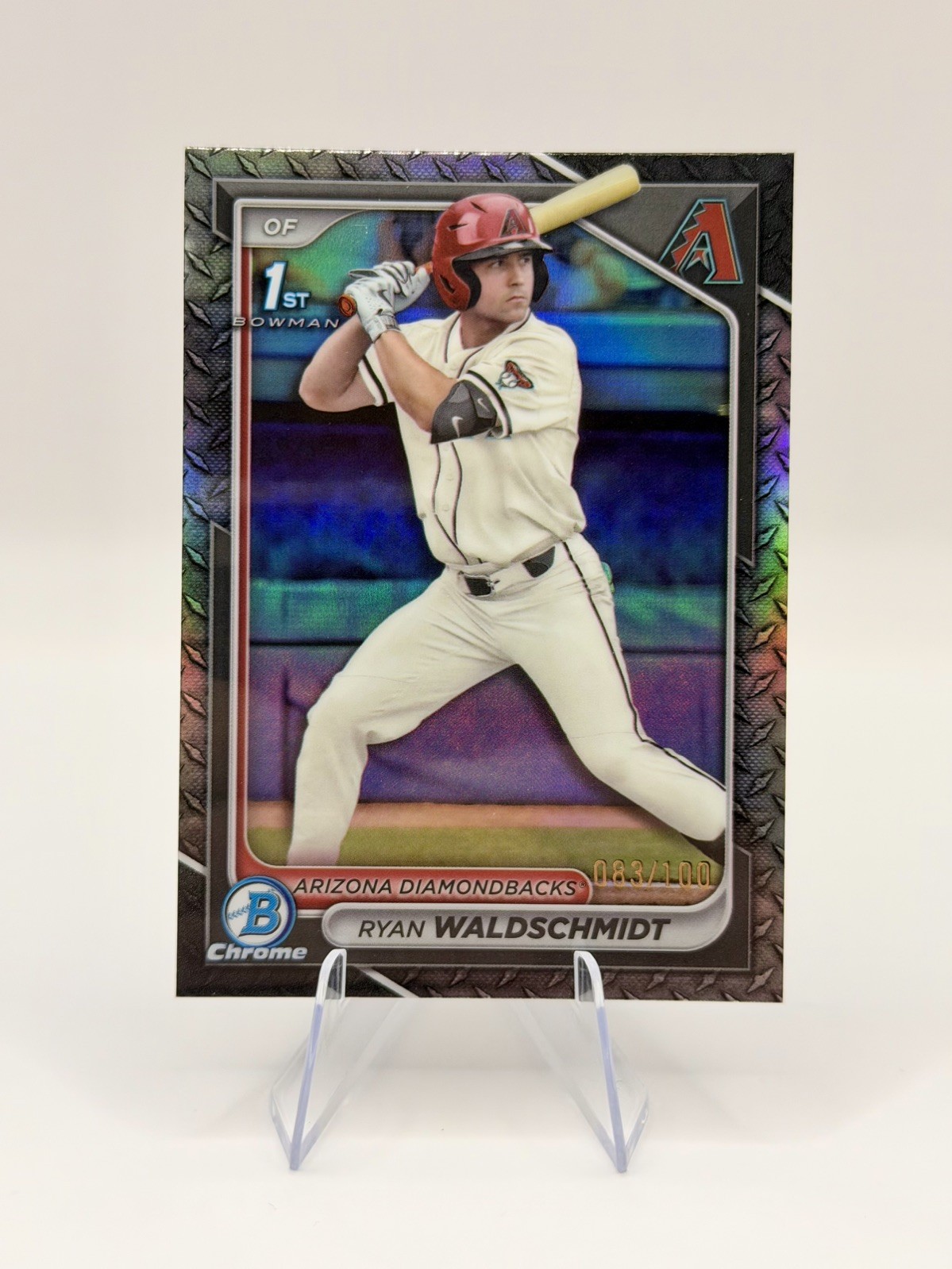2024 Bowman Draft RYAN WALDSCHMIDT 1st Bowman Chrome Steel Metal Refractor /100