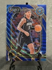 2024-25 Panini Select Paolo Banchero Courtside Wave Blue Prizm 09/75 No. 215