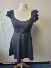 SHEIN Women’s Black Tie Back Dress Size 14 XL Sleeveless Open Back Casual #142