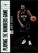 2017-18 Panini Contenders #28 James Harden Playing the Numbers Game E1